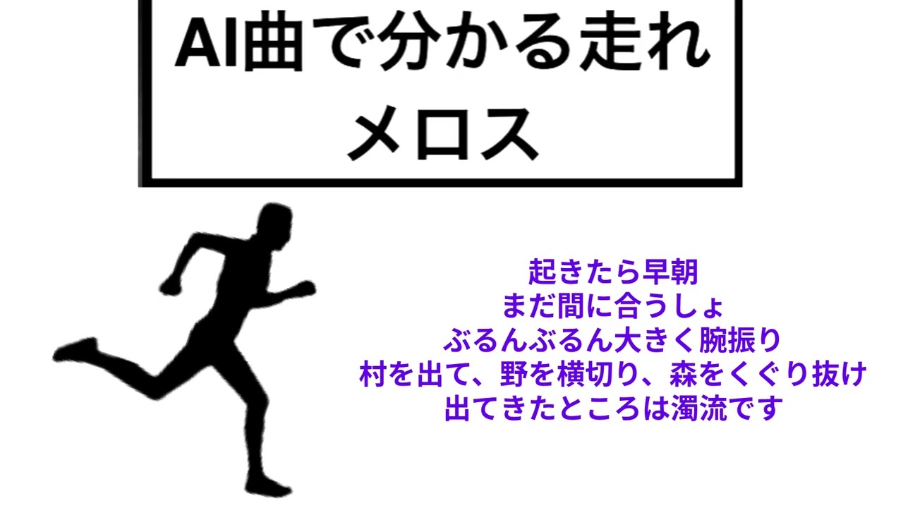 AI曲で分かる走れメロス