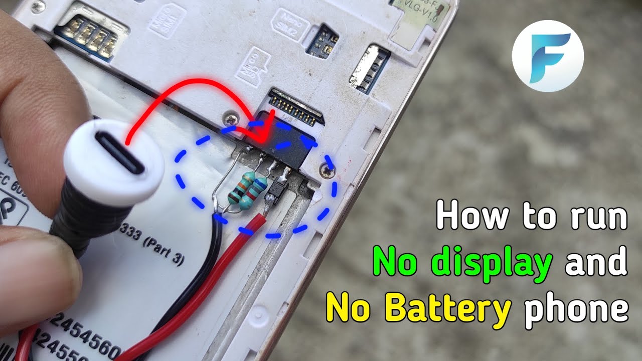 How to Run a No Display/No Battery Phone: only Motherboard Can Run