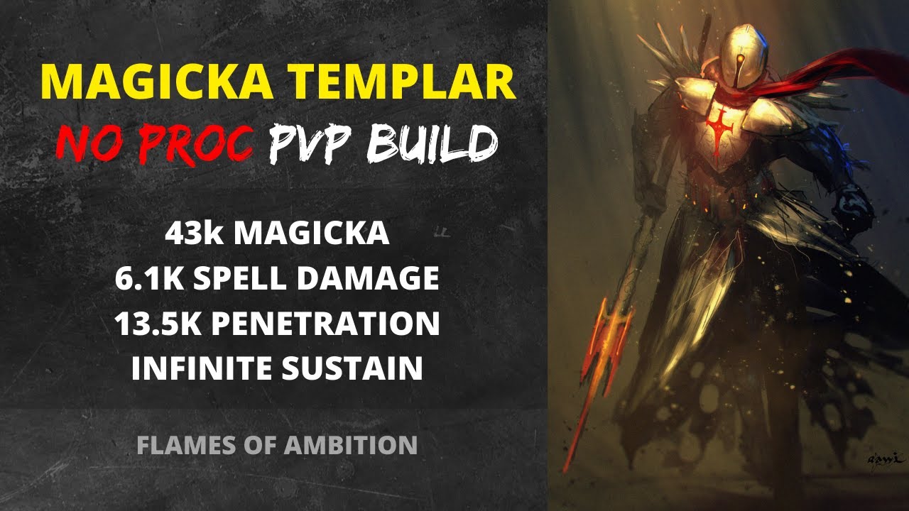 Magicka Templar PVP build (NO PROC-SETS)