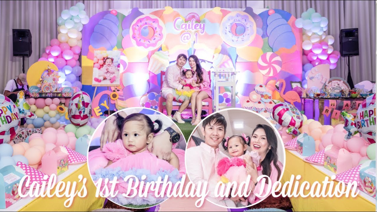 CAILEY'S 1ST BIRTHDAY & DEDICATION | VLOG208 Candy Inoue ♥️
