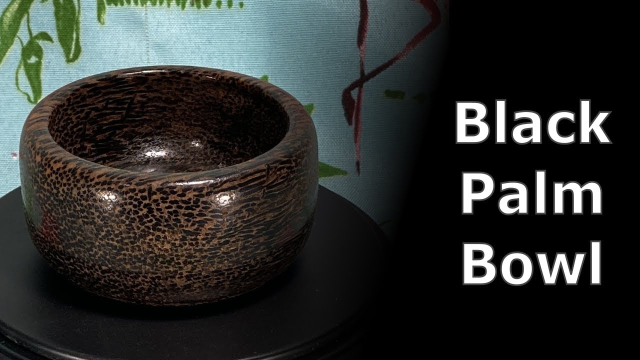 2217 Woodturning Black Palm