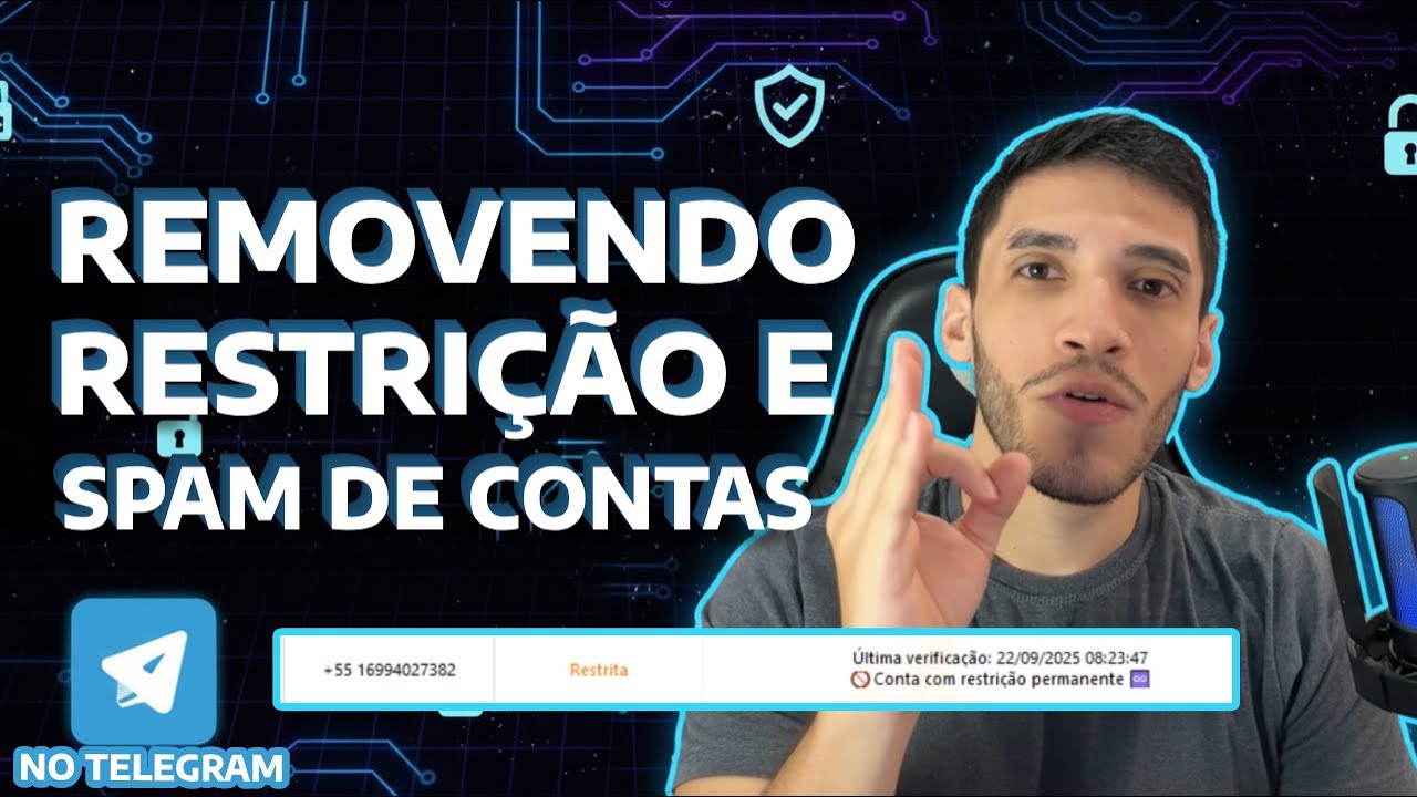 COMO RETIRAR SPAM E RESGATAR CONTAS COM RESTRIÇÃO NO TELEGRAM. CONGELAMENTO DE CONTAS?