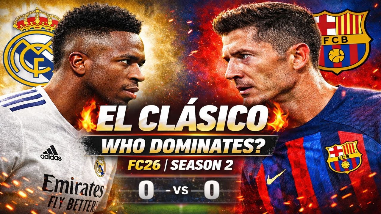 РЕАЛ МАДРИД vs БАРСЕЛОНА 🔥 ЭЛЬ КЛАСИКО | Сезон FC26 – битва во 2-м дивизионе! ⚽🎮