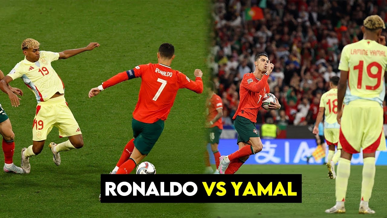 🤯Cristiano Ronaldo HUMBLES Lamine Yamal | Portugal vs Spain