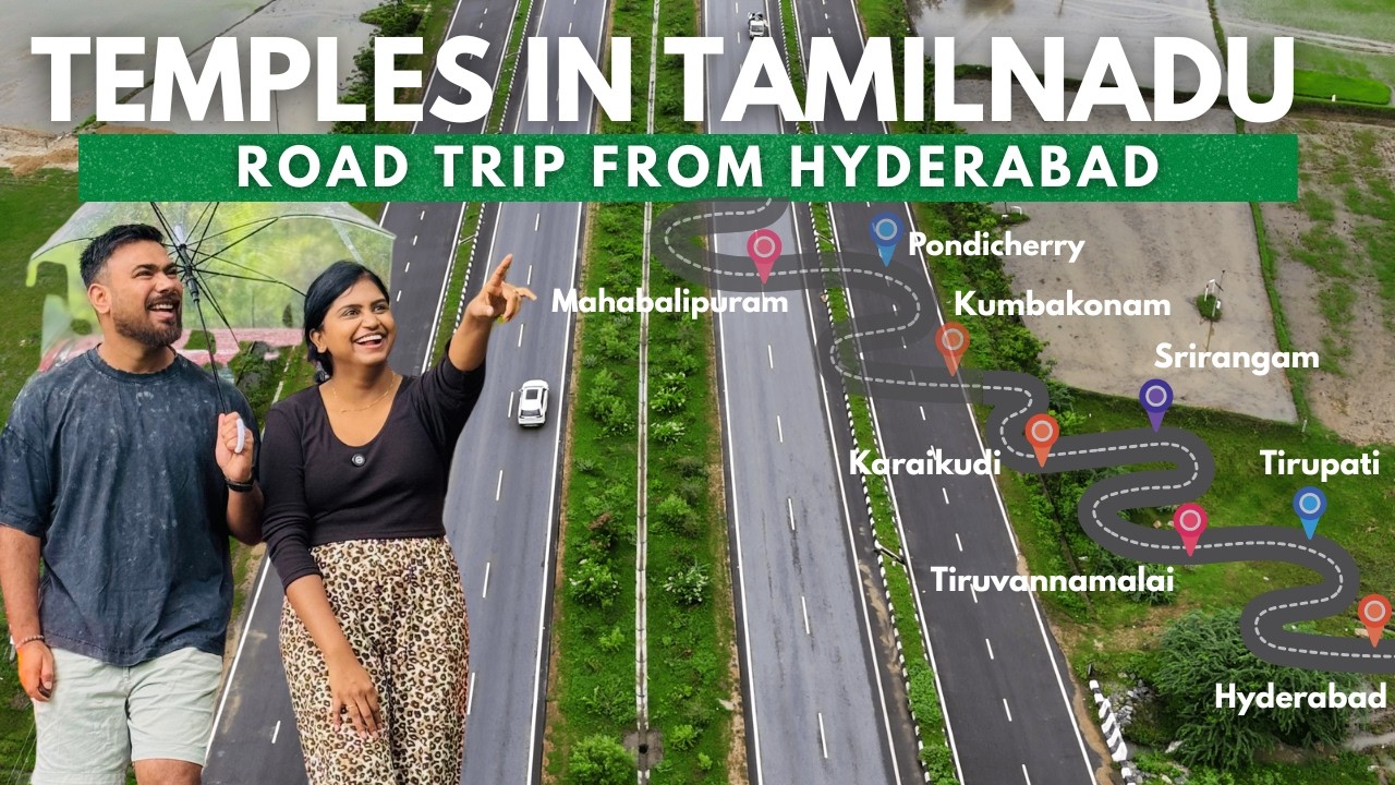 🚗 Tamil Nadu Road Trip from Hyderabad | Mahabalipuram, Pondicherry, Kumbakonam, Karaikudi & More