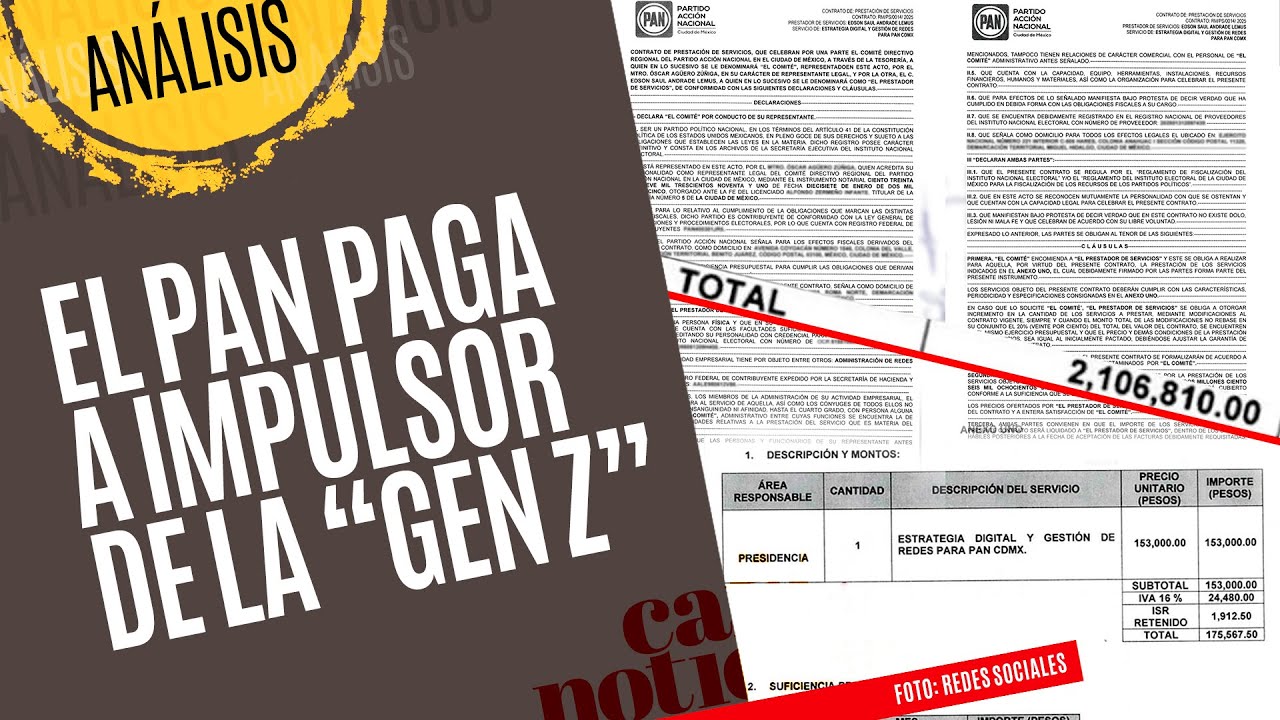 #An&aacute;lisis &not; Luisa Mar&iacute;a Alcalde exhibe que impulsor de la &ldquo;Gen Z&rdquo; recibe millonario contrato del PAN