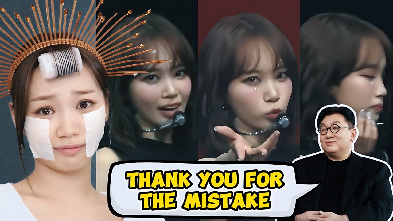 Chaewon's huge mistake during their 'Flame Rises' tour made Bang Si-hyuk thank her 🤔😅