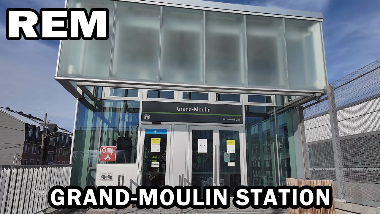 Экскурсия по станции REM Grand-Moulin в Монреале — ноябрь 2025 г.