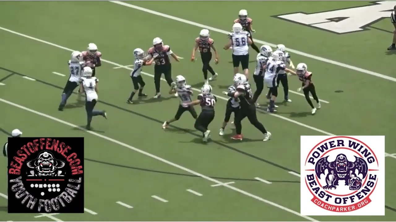Almost 20 years of Power Wing Beast Offense Playbook plays game highlights youth football teams