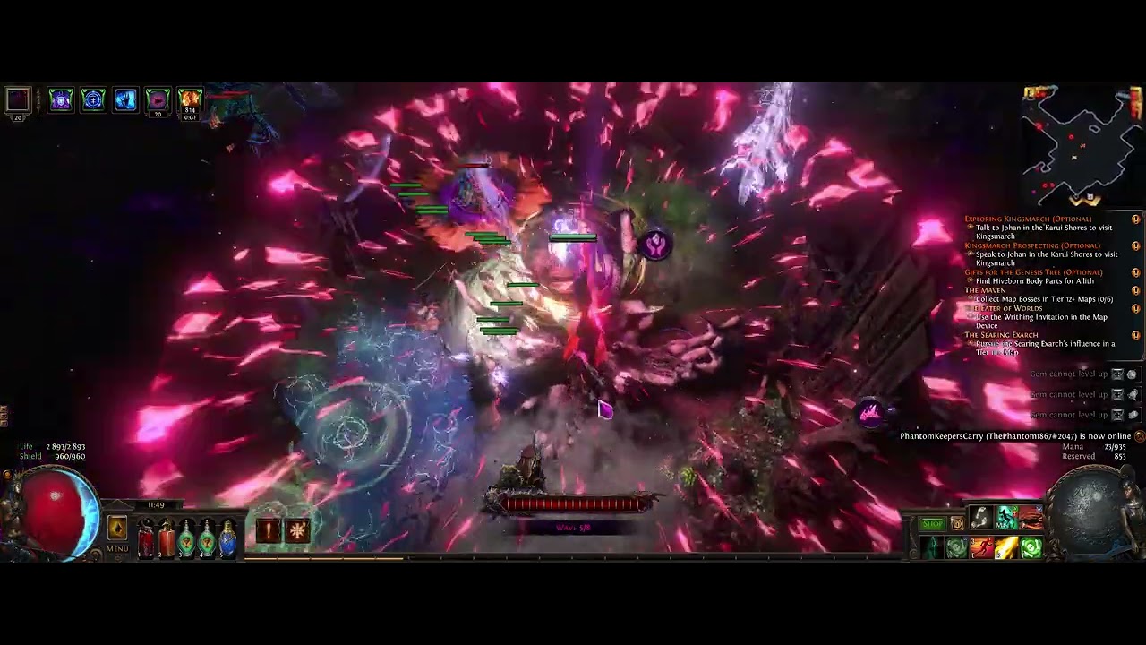 3.27 | Spider God Arakaali's Fang Occultist | Day 1 after spec. Progression atlas