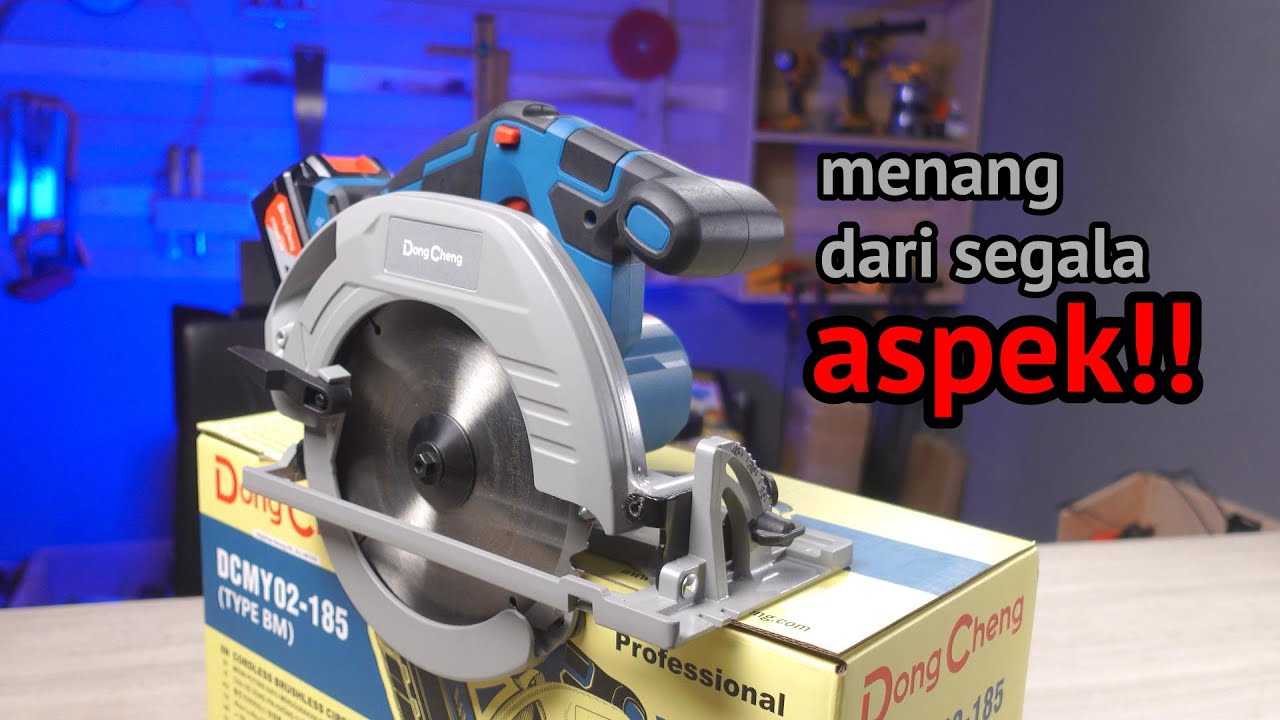cordless circular saw 7 inc terbaik (dikelasnya) 🔥🔥🔥 - DONGCHENG DCMY02-185 CORDLESS CIRCULAR SAW 7