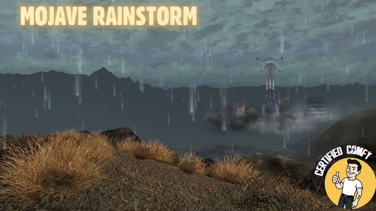 Mojave Rainstorm – Fallout New Vegas Ambience [4 Hours]