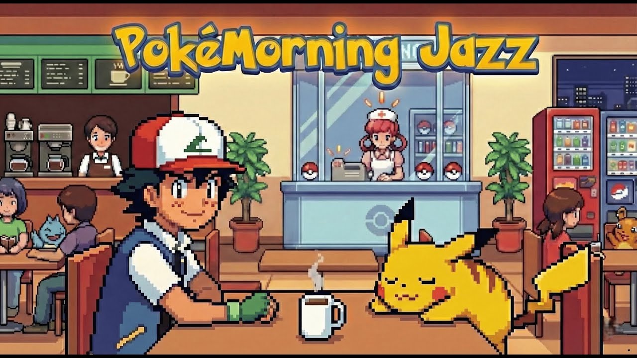 Journey Through Kanto, but its Morning Jazz | Pokémon FireRed & LeafGreen