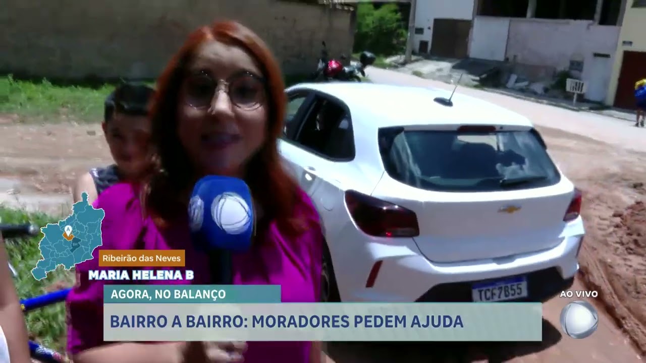 Bairro a Bairro: cratera aberta após chuva dificulta trânsito na Grande BH