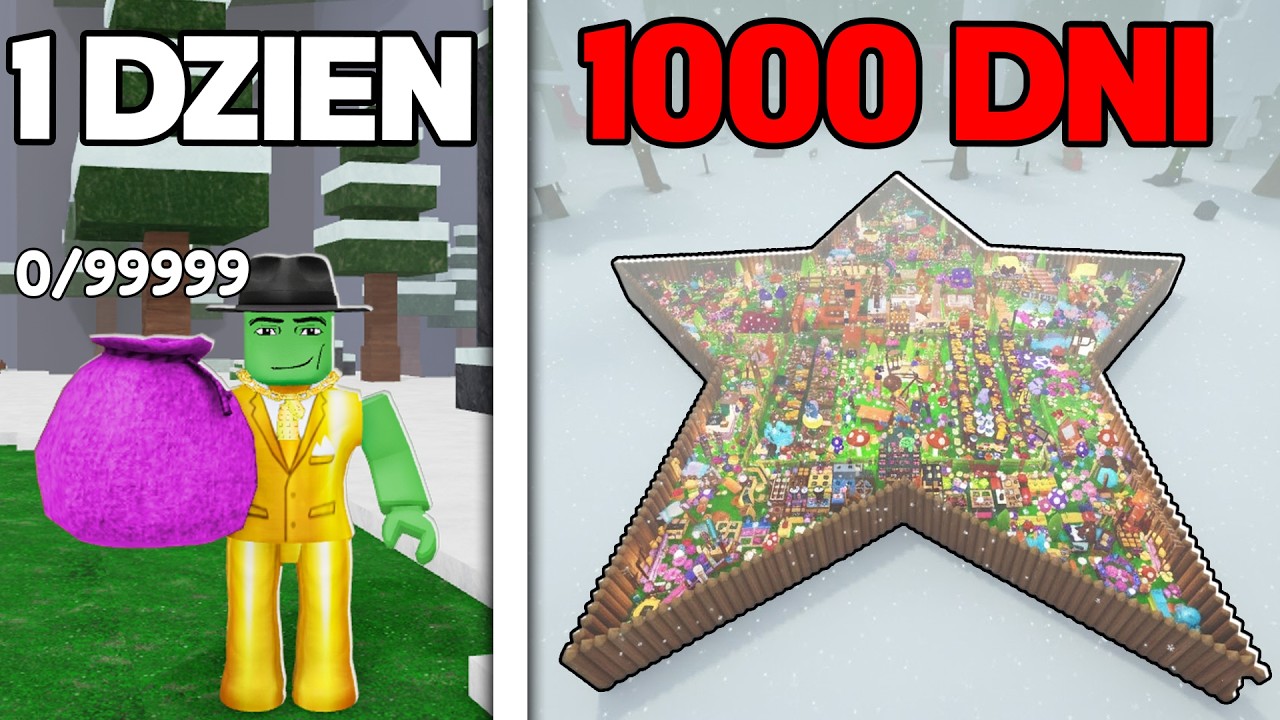 1000 DNI na ZBUDOWANIE NAJLEPSZEJ BAZY SOLO w 99 NOCY w LESIE!