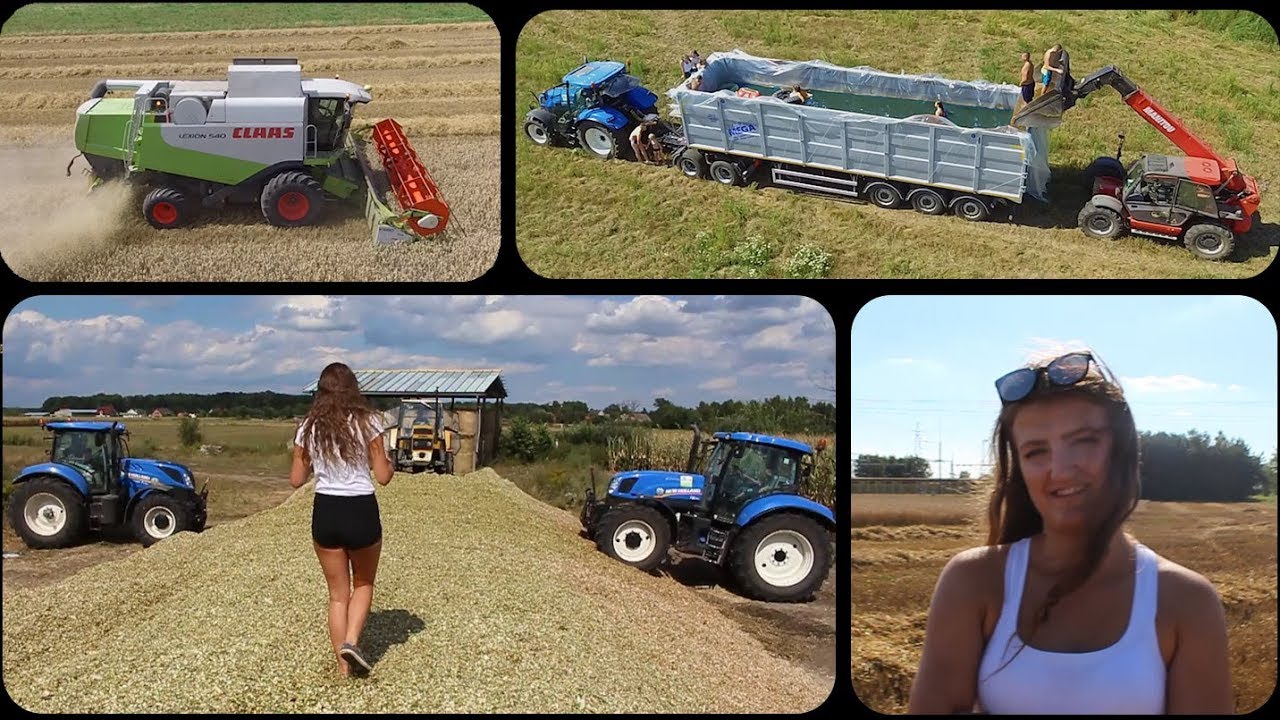 Wakacje 2018 z Iloną /Podsumowanie/GAgro TV// New Holland/ Claas/ John Deere/ Manitou /Morze