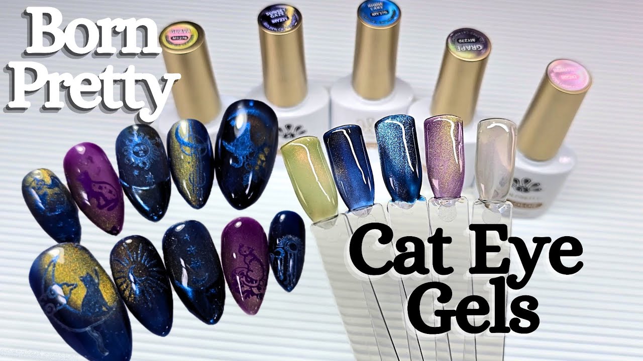 Simple Cat Eye Nail Art for Beginners | Born Pretty Swatch