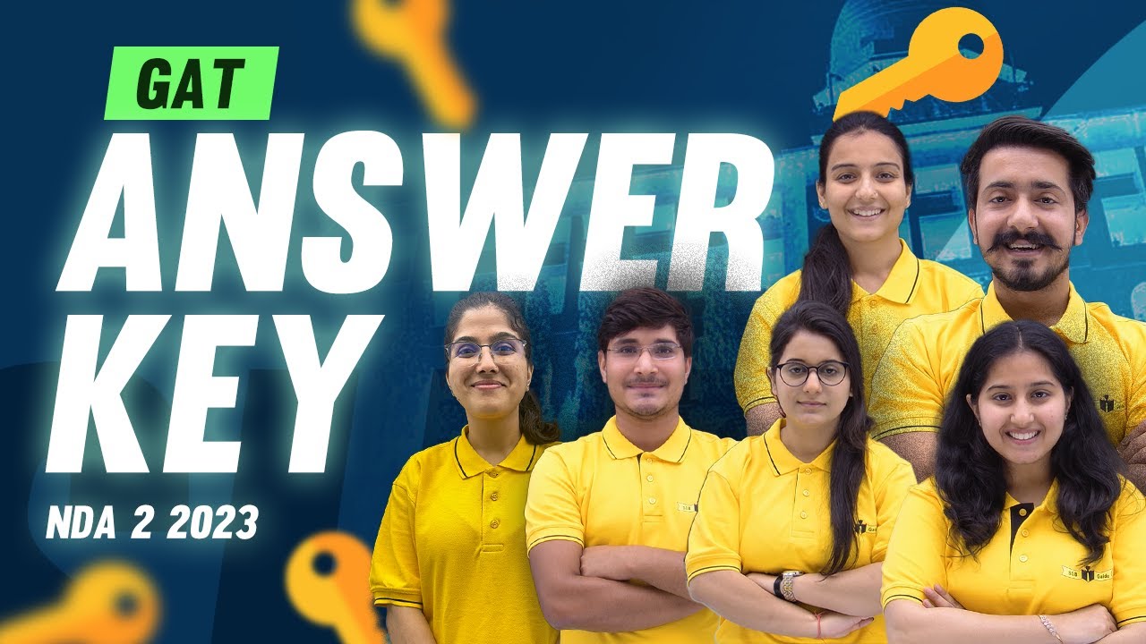 NDA 2 2023 (Answer Key - GAT) (Most Accurate)