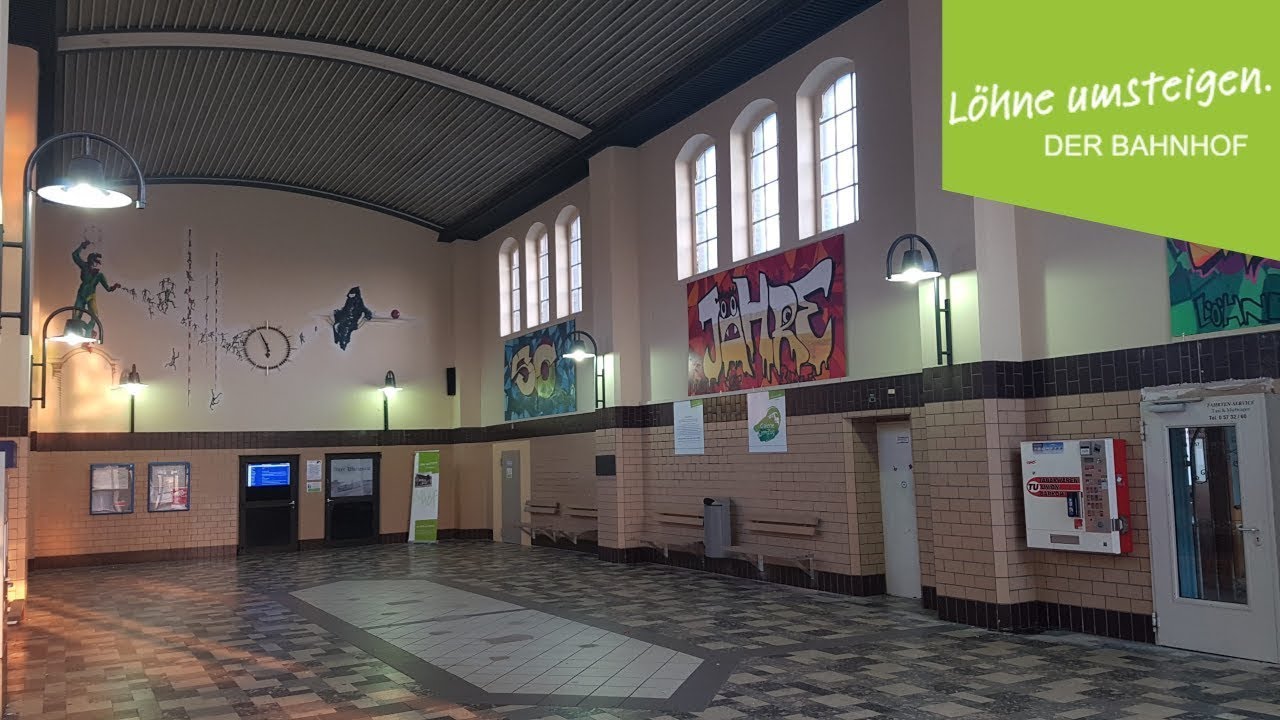 Löhne umsteigen. Der Bahnhof