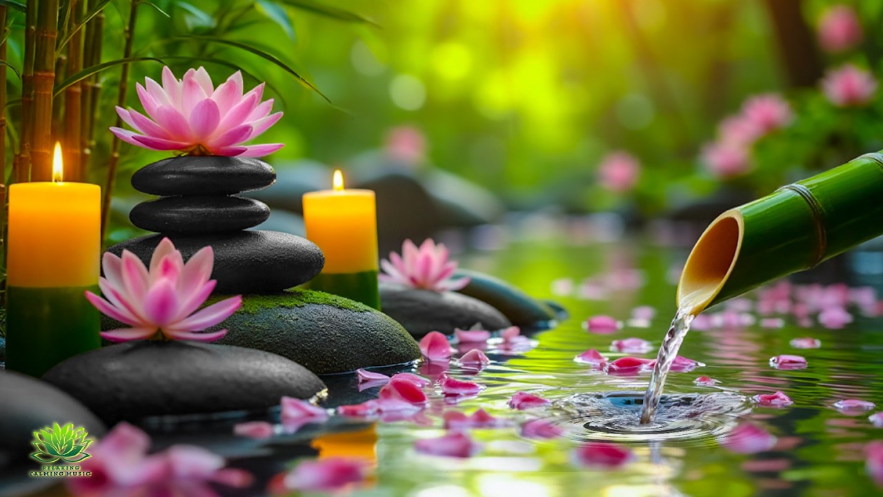 Relaxing Music &  Water Sounds 🌿 Spa Meditation Music for Deep Sleep, Stress Relief & Relaxation