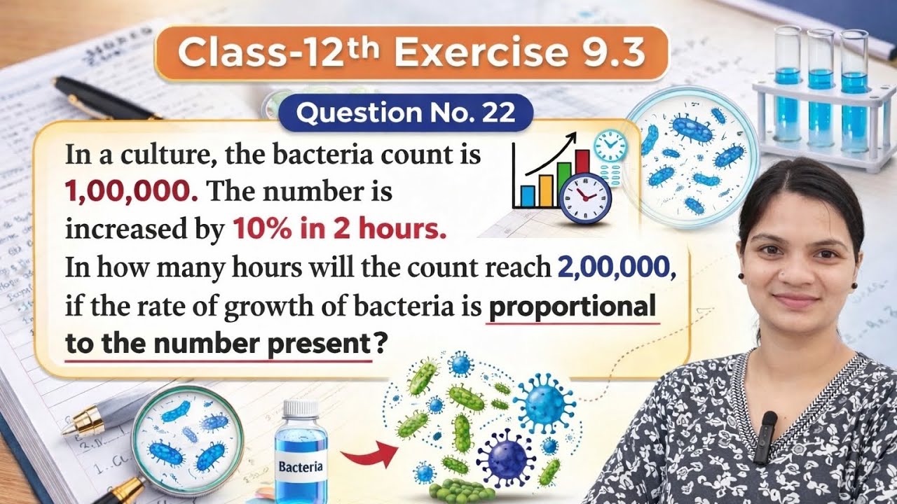 Class-12th,Exercise-9.3 ,Q No.-22 || Differential equations class 12 CBSE NCERT||