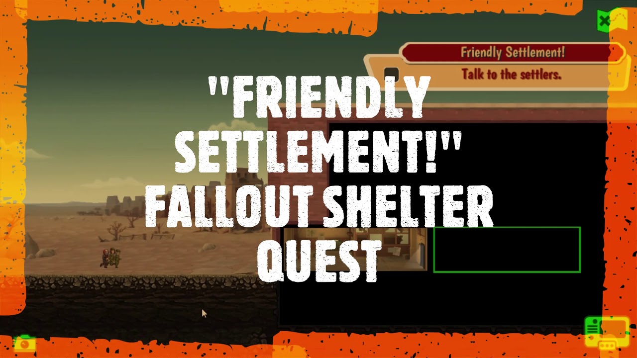 FRIENDLY SETTLEMENT! Fallout Shelter Daily Quest