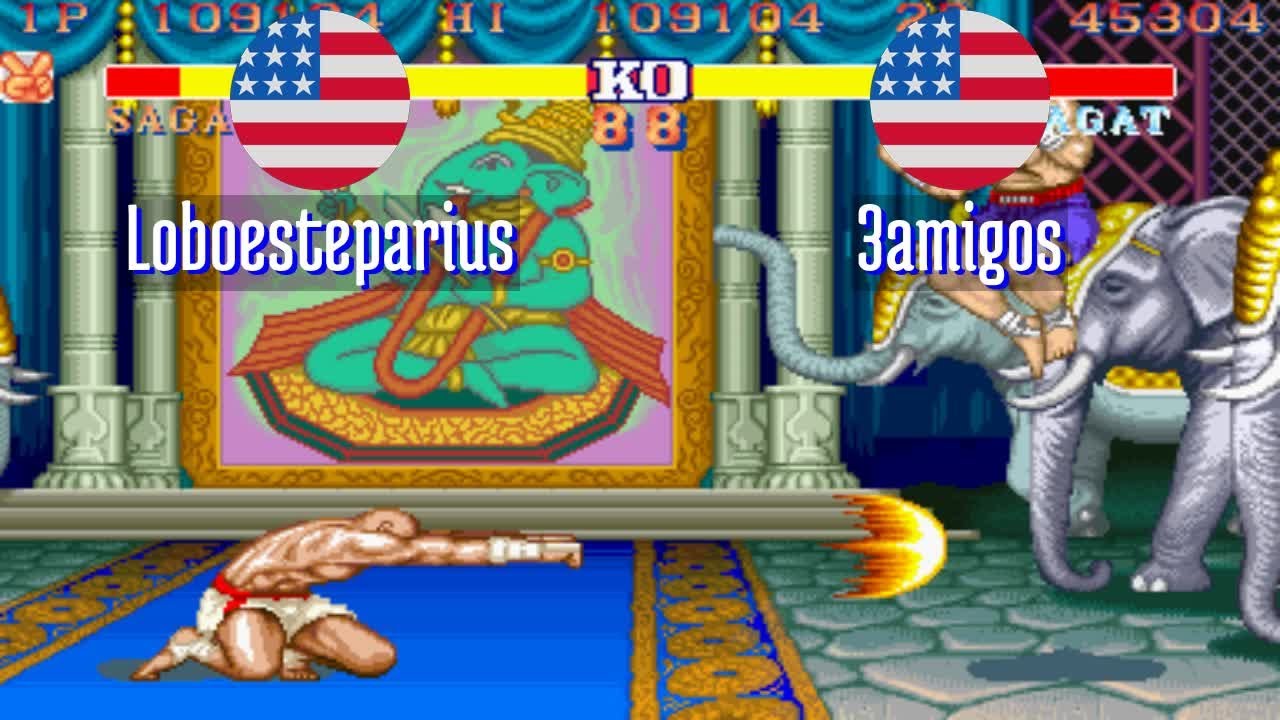 FT5 @sf2hf: Loboesteparius (US) vs 3amigos (US) [Street Fighter II Hyper Fighting Fightcade] Mar 15