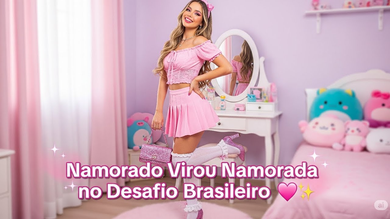 💄 NAMORADO VIROU NAMORADA NO DESAFIO BRASILEIRO! 👗💋 #BonequinhaDaNamorada