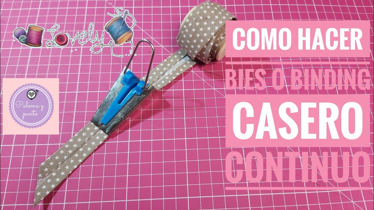 ✂️🧵 Como hacer Bies, Ribete o Binding continuo casero con TRUCO incluido 🧵✂️