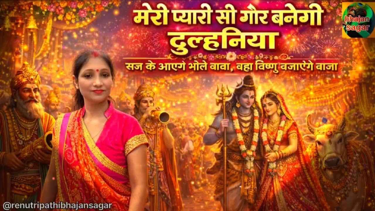 माता पार्वती विवाह गीत मेरी प्यारी सी गौरा बनेंगी दुल्हनिया सज के आयेंगे भोले बाबा 🥰🥰😊😊💫💫🤗🤗