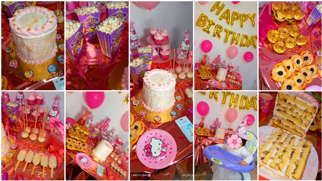 حفلة عيد ميلاد بنتي الاول 🥳حضرت كلش وحدي💪 افكار بسيطة باقل تكلفة💰فرحت بنتي باجمل و ارقى عيد ميلاد🌸