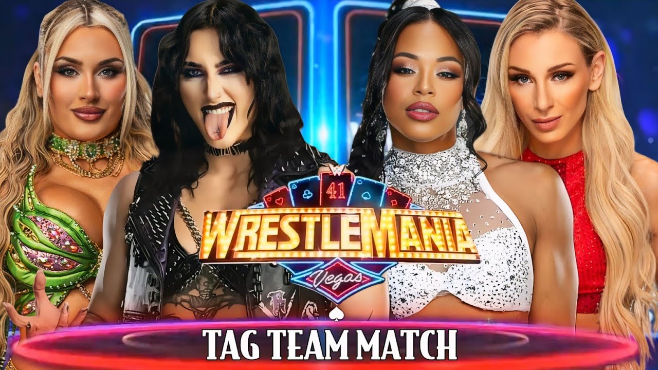 WWE 2K25 | Rhea Ripley & Tiffany Stratton VS Charlotte Flair & Bianca Belair - Tag Team Match
