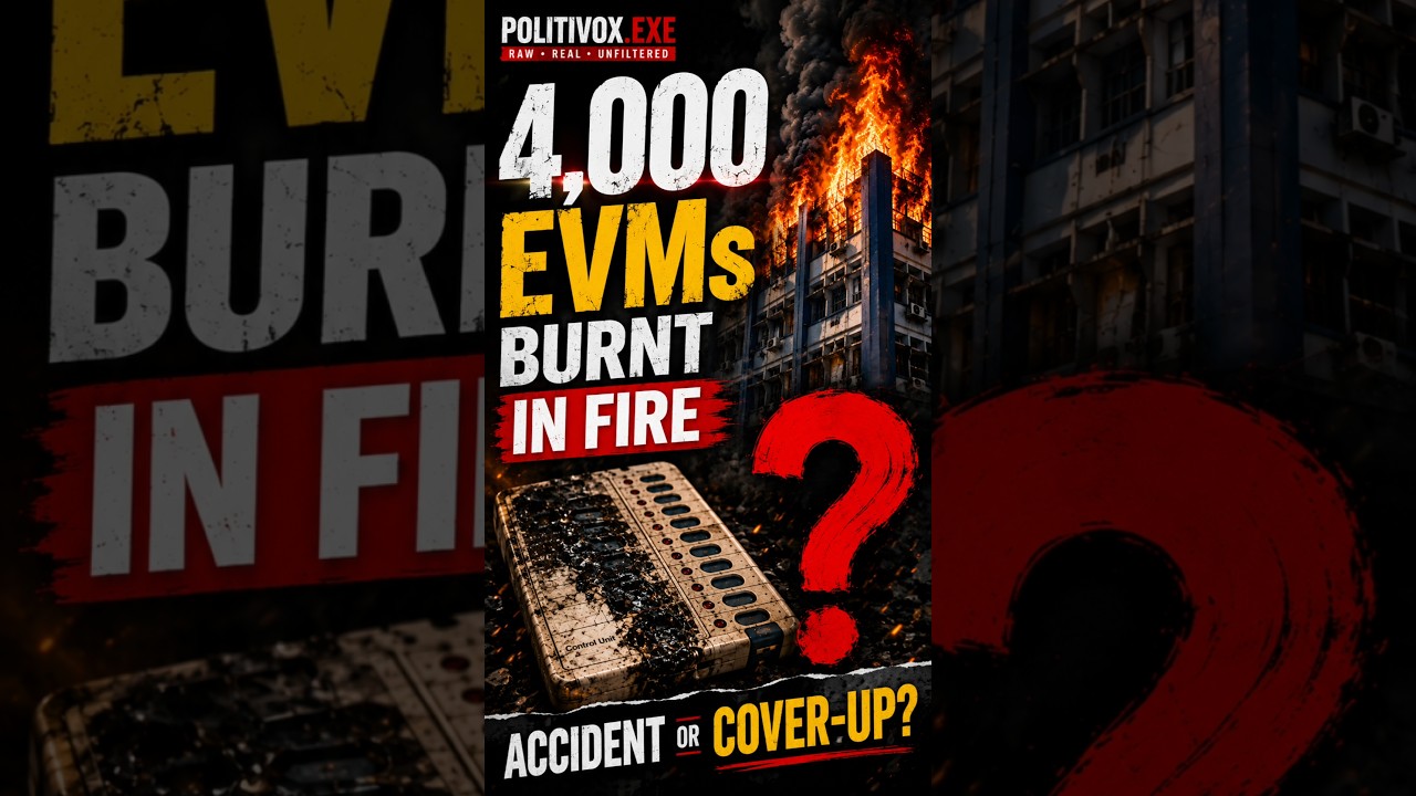 4,000 EVMs Burnt In Fire... Accident Or Cover-Up?