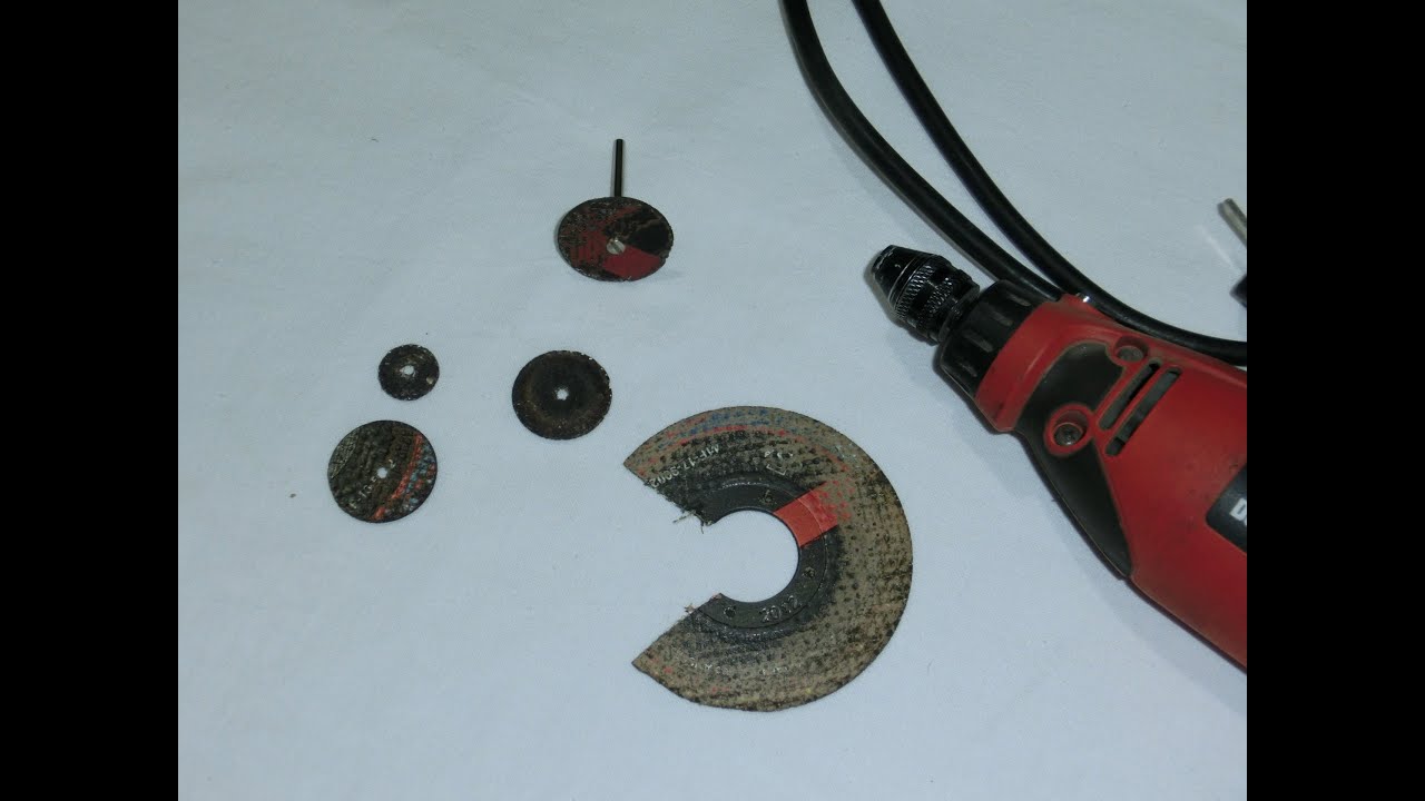 Como hacer discos de corte para minitorno How to make homemade discs Cutting multipro rotary tool