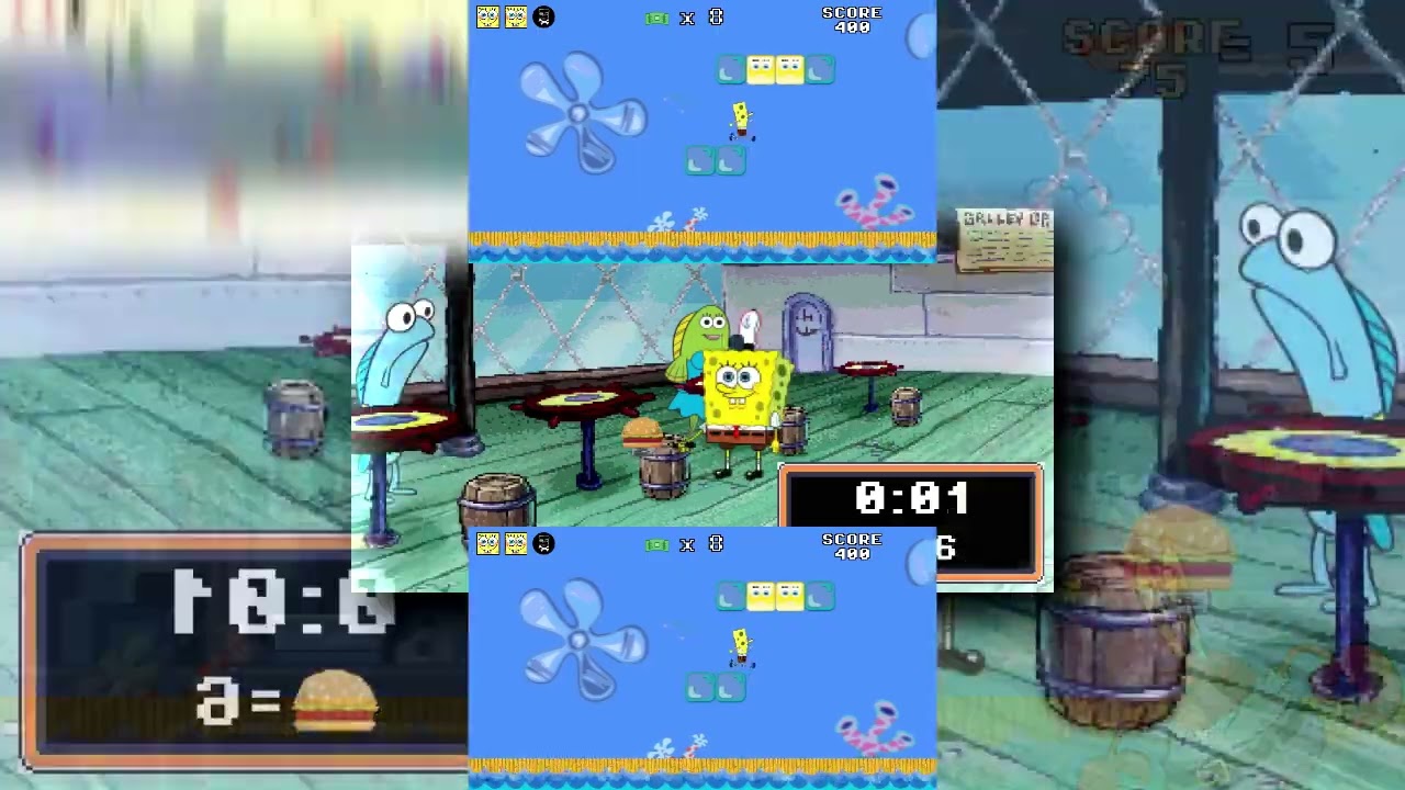 YTPMV SpongeBob Video Game: 8-Bit Game Adventure Compilation! 🎮 | Nicktoons SCAN