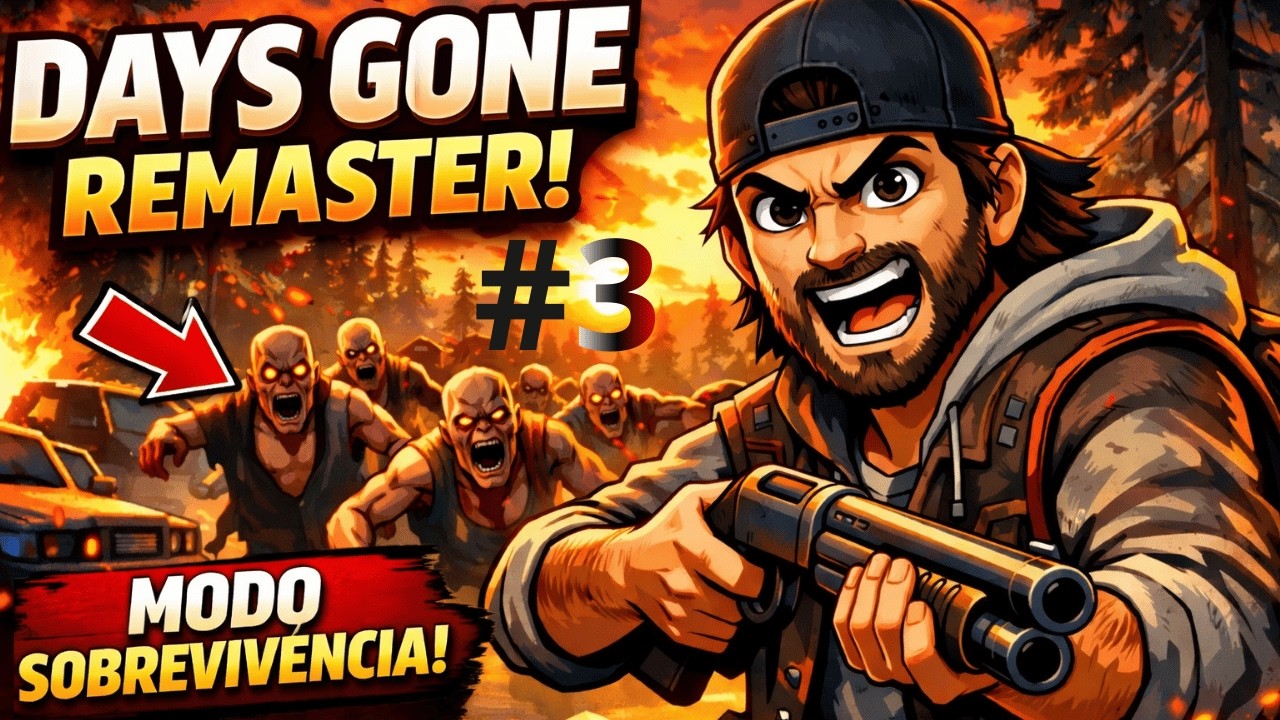 DAYS GONE : #3 UM MOTOQUEIRO VAGABUNDO- SOBREVIVÊNCIA NIVEL II- PS5 60FPS