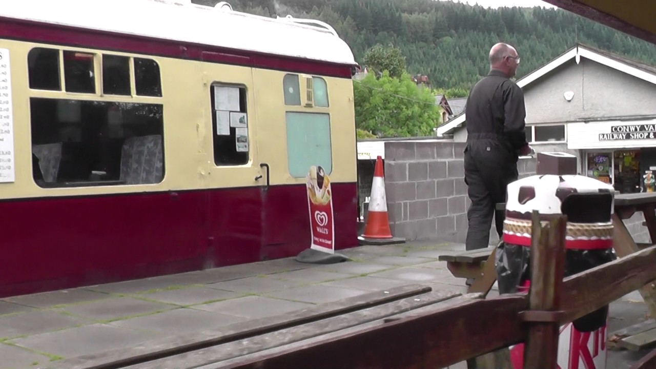 Betws-y-Coed train station and miniature railway, North Wales - July 2017