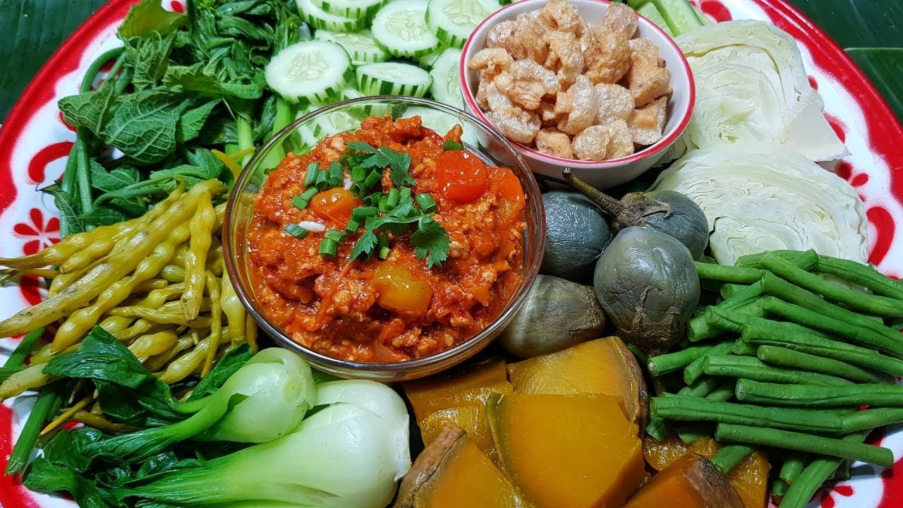 กับข้าวกับปลาโอ 611 : น้ำพริกอ่องบ้านเฮา เน้นมะเขือส้มไม่เน้นหมู  Thai Northern Style Chilli Paste