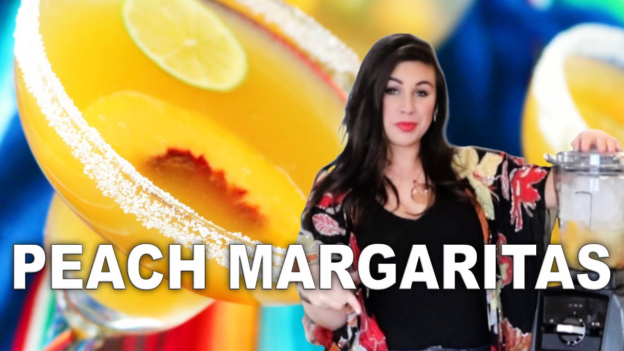 Peach Margaritas | Frozen and On The Rocks!