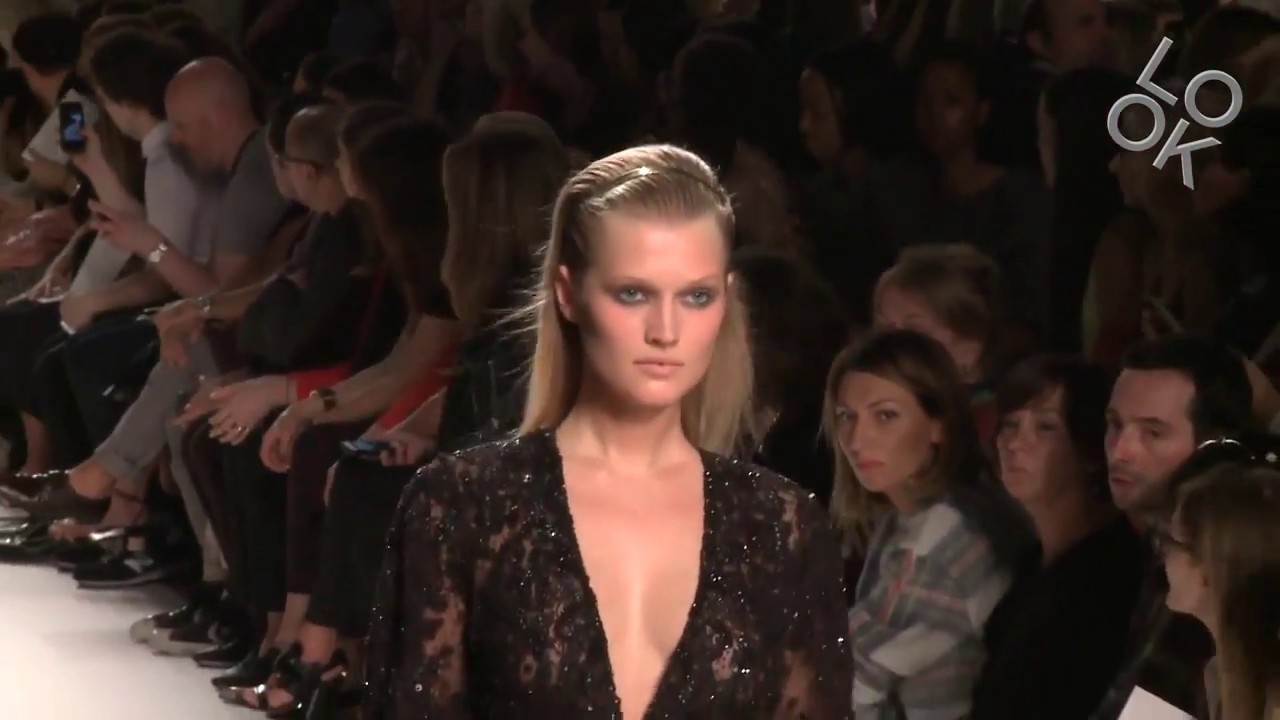German beauty, Supermodel - Toni Garrn - Queen brand of Elie Saab (mix runway ) NEW