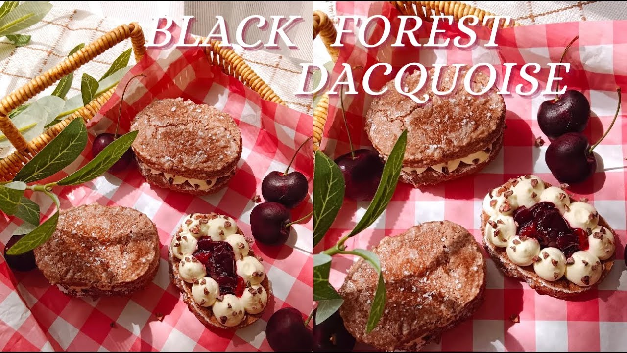 BLACK FOREST DACQUOISE 🍒