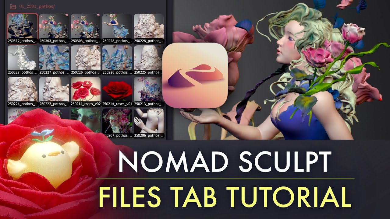Nomad Sculpt Tutorial - Files Tab & How I Manage My Projects