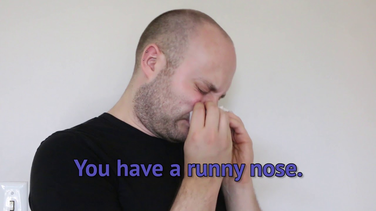 English Vocabulary - Symptoms to use when you're sick