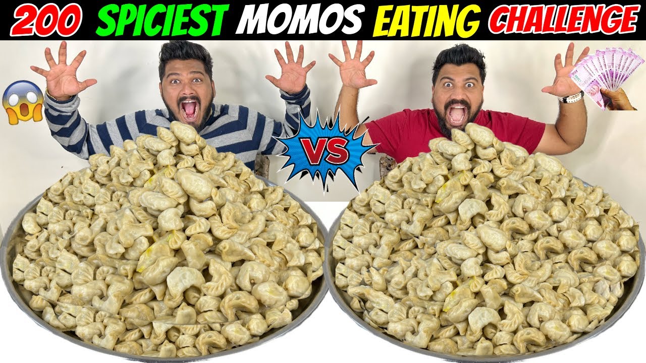 200 SPICIEST MOMOS EATING CHALLENGE😱 STREET FOOD EATING COMPETITION🔥 (Ep-704)