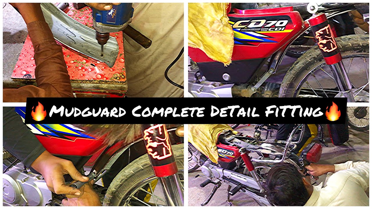 Mudguard Complete Detail Fitting❤️|1k Subscriber Complete😍
