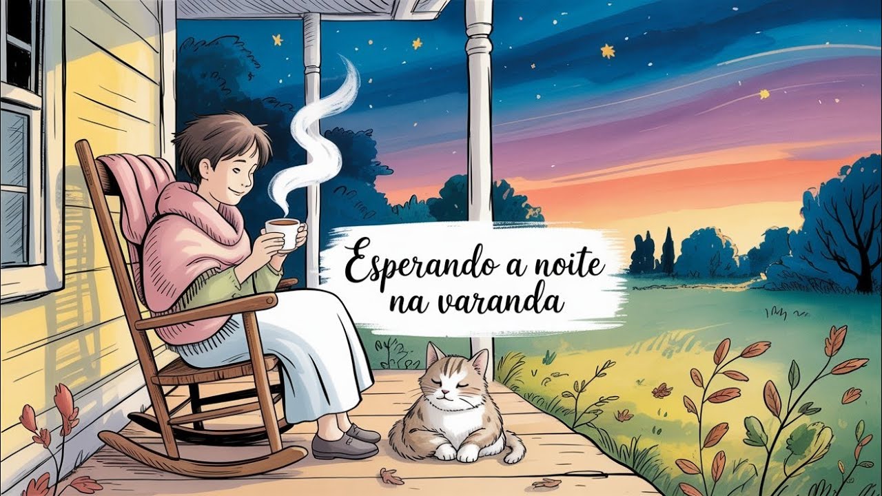 Esperando a Noite na Varanda | Grilos, Vento Leve e Paz Tranquila