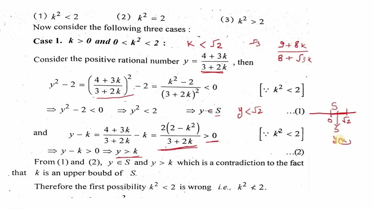 Q set of rational numbers  is not complete ordered field : Q is not order complete