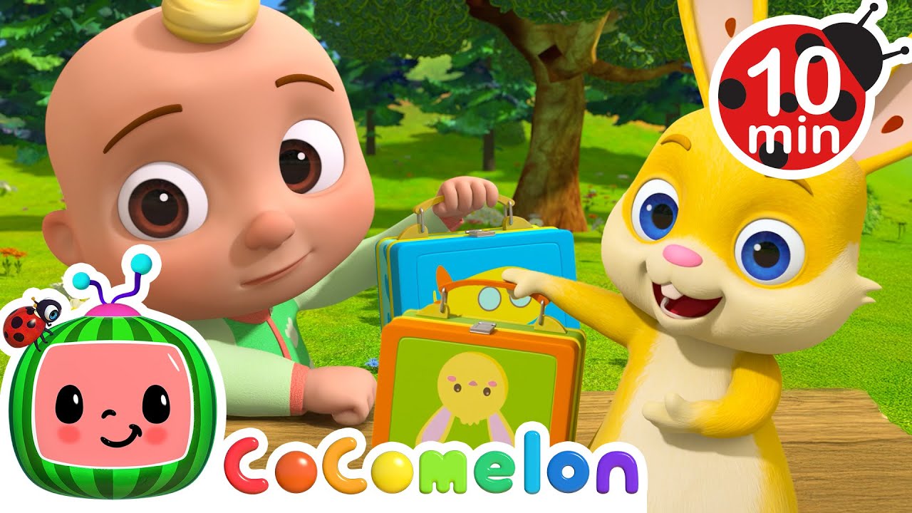 What's in my Lunch Box? 💼 CoComelon Animal Time | Moonbug Kids - Farm Animals