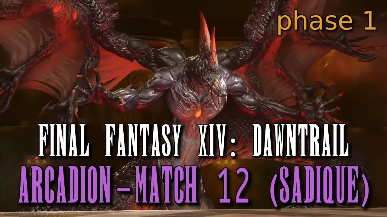FFXIV: Dawntrail - Arcadion 12 Savage (M12S) P1 first clear | SCH POV