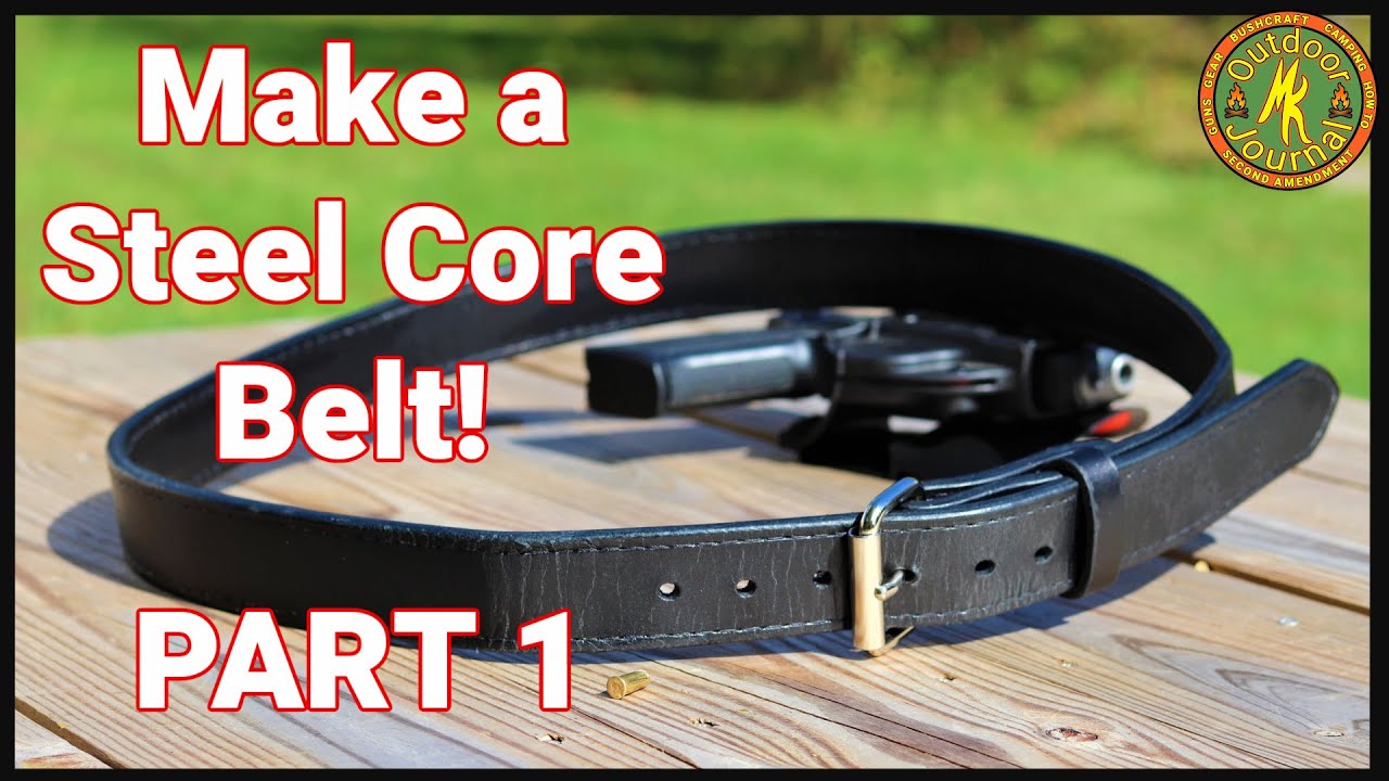 Leather Belt Tutorial- How to make a steel core belt! Part One